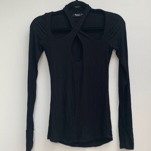 Michael Lauren black long sleeve shirt XS